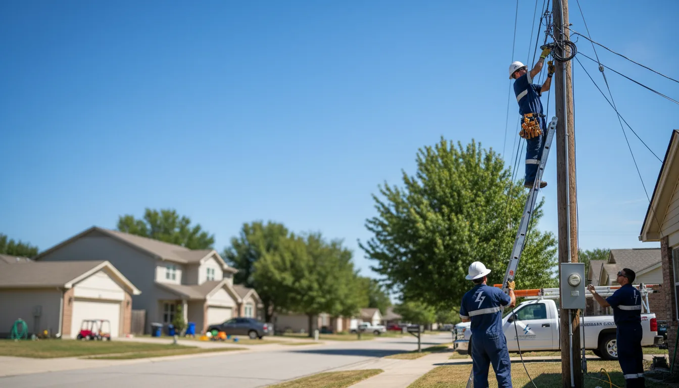 Residential electrician providing installation services in Sabine, WV